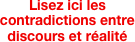 Lisez ici les contradictions entre discours et réalité